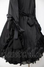 画像4: ATELIER PIERROT / Frilly Ribbon Belle Dress F ブラック Y-26-10-03-023-EL-OP-SZ-ZY (4)