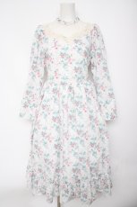 画像1: Kurumi Collaboration / KRハナジゴスリーブワンピース M 中白 Y-26-10-03-024-LO-OP-SZ-ZY (1)