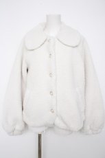 画像1: axes femme / 2WAYボアショートコート F 白 Y-26-10-03-031-AX-CO-SZ-ZY (1)