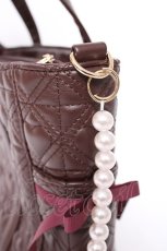 画像3: Cherirulu Chocola / MY*キルトリボン2WAYバッグ  茶 Y-26-10-04-030-LO-BG-SZ-ZY (3)