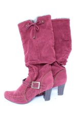 画像2: axes femme / ファー折り返し3Wayブーツ L ワイン Y-26-10-04-037-AX-SH-SZ-ZY (2)