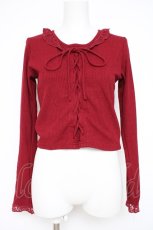 画像1: axes femme POETIQUE / レースアップカットプル  ワイン Y-26-10-04-049-AX-TO-SZ-ZY (1)