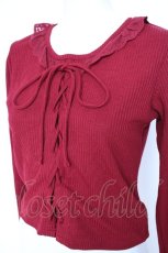 画像3: axes femme POETIQUE / レースアップカットプル  ワイン Y-26-10-04-049-AX-TO-SZ-ZY (3)