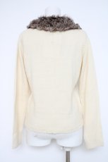 画像2: axes femme / ファーティペ付裾レースカーディガン M 生成り Y-26-10-04-067-AX-TO-SZ-ZY (2)