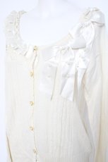 画像3: axes femme POETIQUE / リボン付きカーディガン  生成り Y-26-10-04-070-AX-TO-SZ-ZY (3)