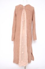 画像2: axes femme / BACKデザインロングカーディガン  アワピンク Y-26-10-04-074-AX-TO-SZ-ZY (2)