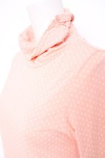画像3: Franche Lippee / 裾バラレースドット柄ハイネックカットソー M ピンク Y-26-10-04-077-LO-TO-SZ-ZY (3)