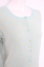 画像3: Franche Lippee / リボン柄カーディガン M サックス Y-26-10-04-081-LO-TO-SZ-ZY (3)