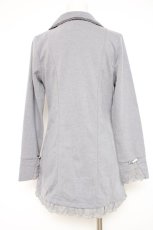 画像2: axes femme / Wボタンロングテーラーカーディガン  グレー Y-26-10-04-089-AX-TO-SZ-ZY (2)