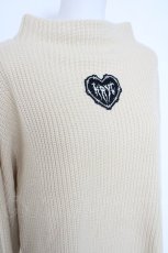 画像3: KRY CLOTHING / ワッペン付きニット  ベージュ Y-26-10-04-090-PU-TO-SZ-ZY (3)