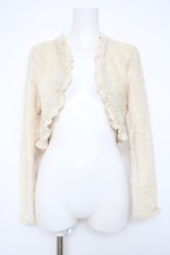 画像1: axes femme / ラメモールカットボレロ M ベージュ Y-26-10-04-096-AX-TO-SZ-ZY (1)