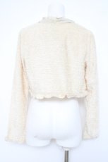 画像2: axes femme / ラメモールカットボレロ M ベージュ Y-26-10-04-096-AX-TO-SZ-ZY (2)