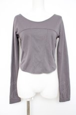 画像1: axes femme / チョーカー付コルセット風プルオーバー  グレー Y-26-10-04-101-AX-TO-SZ-ZY (1)