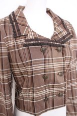 画像3: axes femme / ショート丈クラシカルジャケット  チェック Y-26-10-04-120-AX-JA-SZ-ZY (3)