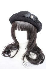 画像1: m petit by misako / NINA's AMカメオベレー 57.5cm 黒 Y-26-10-04-014-LO-AC-SZ-ZY (1)