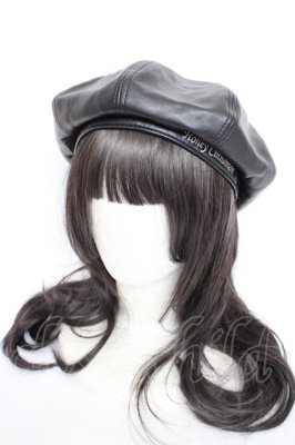 Preview of ロゴ刺繍ベレー帽 F 黒