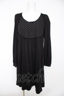 franche lippee black ビスケット形レース衿ワンピース　FL5 franche lippee - closet child オンラインショップ
