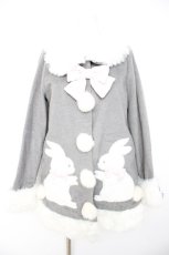 画像1: To Alice / Fluffy Bunnies コート  グレー Y-26-10-04-193-LO-CO-SZ-ZY (1)