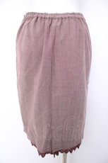 画像2: axes femme / 刺繍入りタイトスカート M 茶 Y-26-10-04-199-AX-SK-SZ-ZY (2)