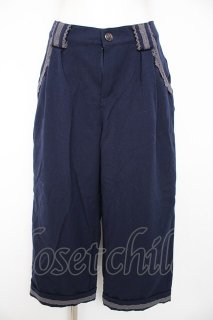 axes femme / 裾折パンツ M 紺 Y-26-10-04-205-AX-PA-SZ-ZY - closet