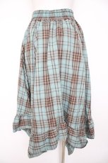 画像2: axes femme / タータンチェックイレヘムスカート F ミント Y-26-10-04-214-AX-SK-SZ-ZY (2)