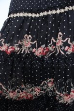 画像3: axes femme / 花×ドット柄スカート M 黒 Y-26-10-04-216-AX-SK-SZ-ZY (3)