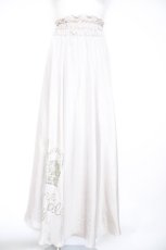 画像1: Jane Marple / プリント入りサテンスカート M グレー Y-26-10-04-223-JM-SK-SZ-ZY (1)