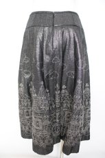 画像2: Jane Marple / Holy Village Embroidery スカート M グレー Y-26-10-04-227-JM-SK-SZ-ZY (2)