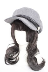 画像1: axes femme / 釦付キャスケット F グレー Y-26-10-04-021-AX-AC-SZ-ZY (1)