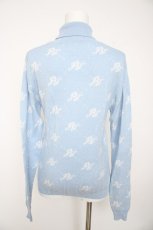 画像2: Fickle Bebe / ロゴハイネックニットトップス F サックス Y-26-10-06-036-LO-TO-SZ-ZY (2)