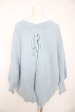 画像2: axes femme / 2wayメランジニット F サックス Y-26-10-06-042-AX-TO-SZ-ZY (2)