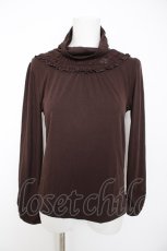 画像1: axes femme / バラモチーフ付きタートル M 茶 Y-26-10-06-044-AX-TO-SZ-ZY (1)