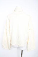 画像2: axes femme / ハーフジップトップス F 生成り Y-26-10-06-050-AX-TO-SZ-ZY (2)