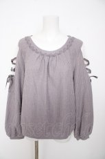 画像1: axes femme / 袖レースアッププルオーバー M ラベンダー Y-26-10-06-052-AX-TO-SZ-ZY (1)