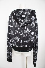 画像2: NieR Clothing / クロップド丈ZIP OUTER F 蝶/黒 Y-26-10-06-064-PU-TO-SZ-ZY (2)