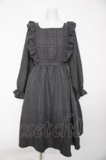 画像1: m petit by misako / CHKフリルOPナガ ワンピース M 濃灰 Y-26-10-06-074-LO-OP-SZ-ZY (1)