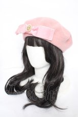 画像1: m petit by misako / AMモチーフリボンベレー帽 57.5cm 中桃 Y-26-10-06-011-LO-AC-SZ-ZY (1)