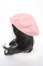 画像2: m petit by misako / AMモチーフリボンベレー帽 57.5cm 中桃 Y-26-10-06-011-LO-AC-SZ-ZY (2)