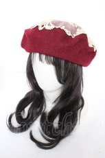 画像2: Morun x Muuna Stoik / ベレー帽 wisley  ボルドー Y-26-10-06-012-LO-AC-SZ-ZY (2)