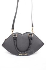 画像1: Maison de FLEUR / リップモチーフバッグ F ブラック Y-26-10-06-020-LO-BG-SZ-ZY (1)