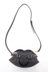 画像2: Maison de FLEUR / リップモチーフバッグ F ブラック Y-26-10-06-020-LO-BG-SZ-ZY (2)