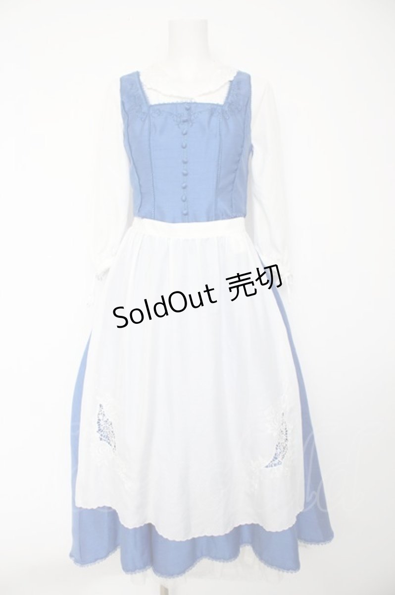 画像1: Secret Honey / Little town Dress(Beauty and the Beast ver) 2 ブルー Y-26-10-07-033-CA-OP-SZ-ZY (1)