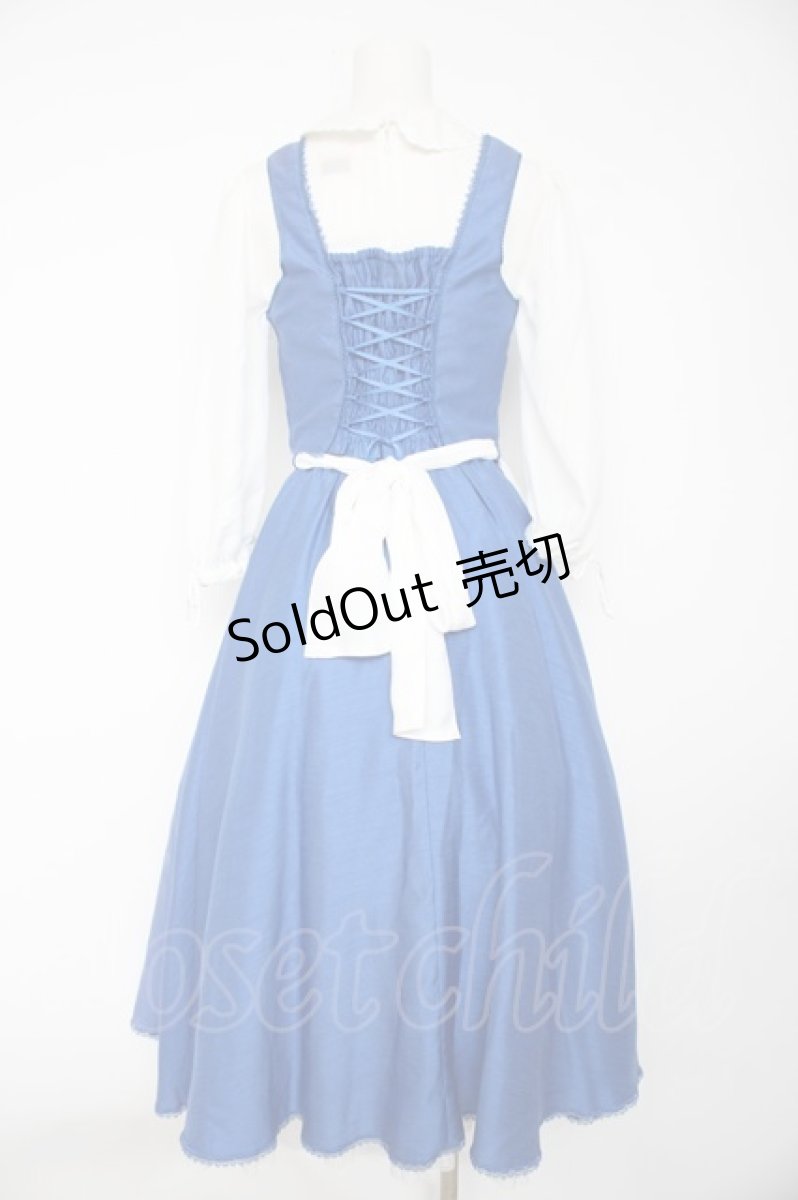 画像2: Secret Honey / Little town Dress(Beauty and the Beast ver) 2 ブルー Y-26-10-07-033-CA-OP-SZ-ZY (2)