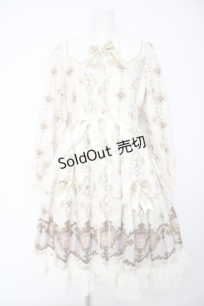 画像1: metamorphose / holiness cameoワンピース(2019年)  アイボリー Y-26-10-07-035-ME-OP-SZ-ZY (1)