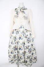 画像1: Victorian maiden / アンティークロココブーケヴィクトリアンワンピース  ネイビー Y-26-10-07-036-CL-OP-SZ-ZY (1)