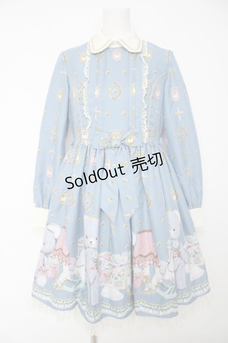 画像1: Angelic Pretty / Charlotte's Bearワンピース(2016年)  ブルー Y-26-10-07-039-AP-OP-SZ-ZY (1)