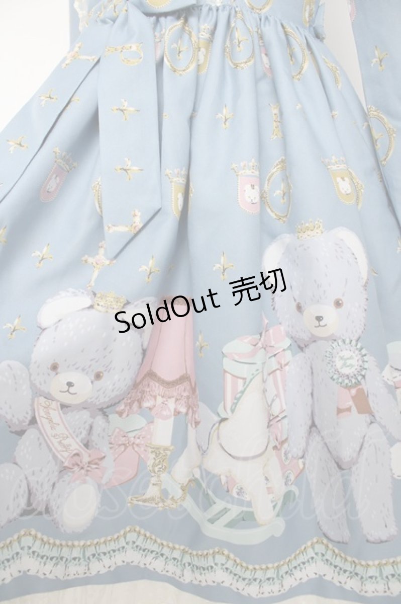 画像4: Angelic Pretty / Charlotte's Bearワンピース(2016年)  ブルー Y-26-10-07-039-AP-OP-SZ-ZY (4)