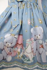 画像4: Angelic Pretty / Charlotte's Bearワンピース(2016年)  ブルー Y-26-10-07-039-AP-OP-SZ-ZY (4)