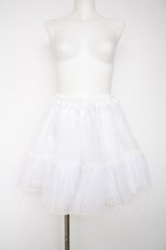 画像1: metamorphose / オーガンジーソフトパニエ  白 Y-26-10-07-043-ME-SK-SZ-ZY (1)