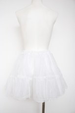 画像2: metamorphose / オーガンジーソフトパニエ  白 Y-26-10-07-044-ME-SK-SZ-ZY (2)